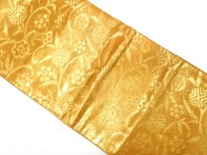 アンティーク　笹蔓文様織り出し袋帯（着用可）